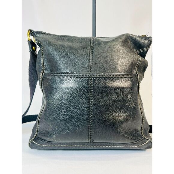 The Sak Iris Black Pebbled Leather Crossbody Shoulder Bag Boho Adjustable Basic - Picture 4 of 11